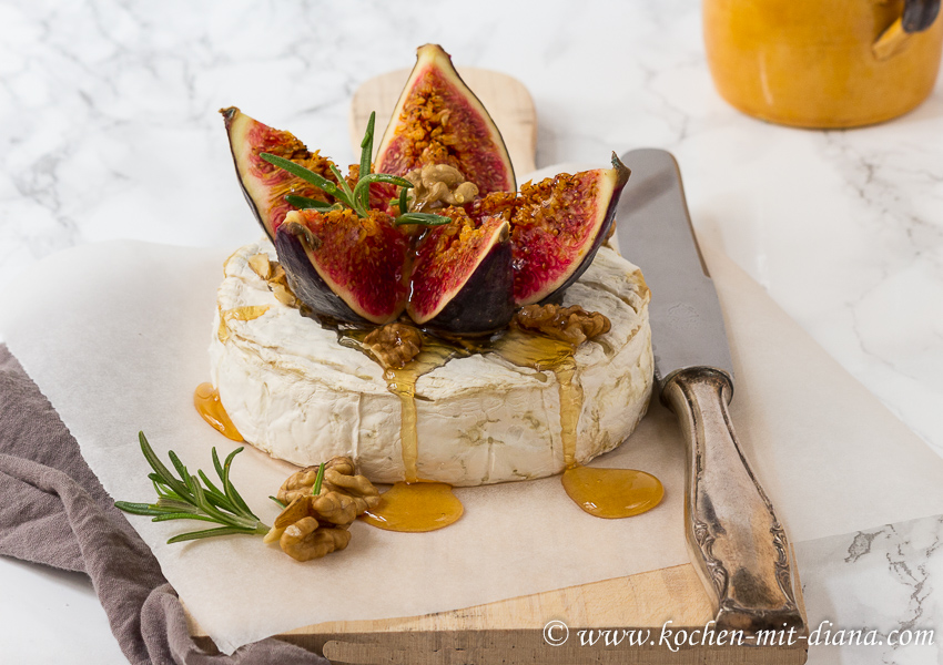 Gebackener Camembert mit Feigen und Honig | Kochen mit Diana