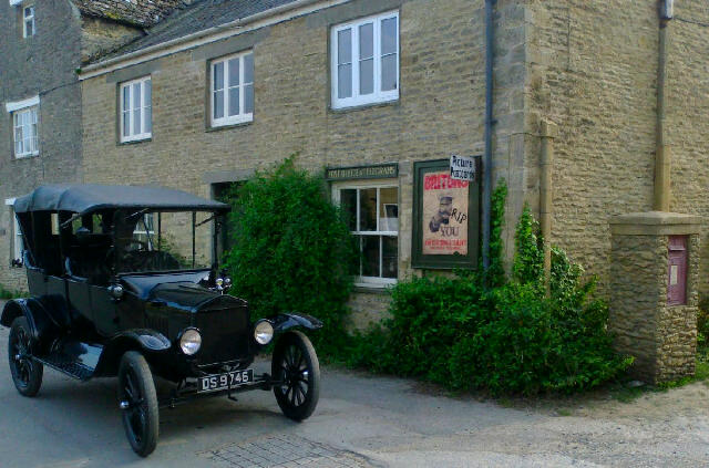The post office from Downton Abbey in the village of Bampton