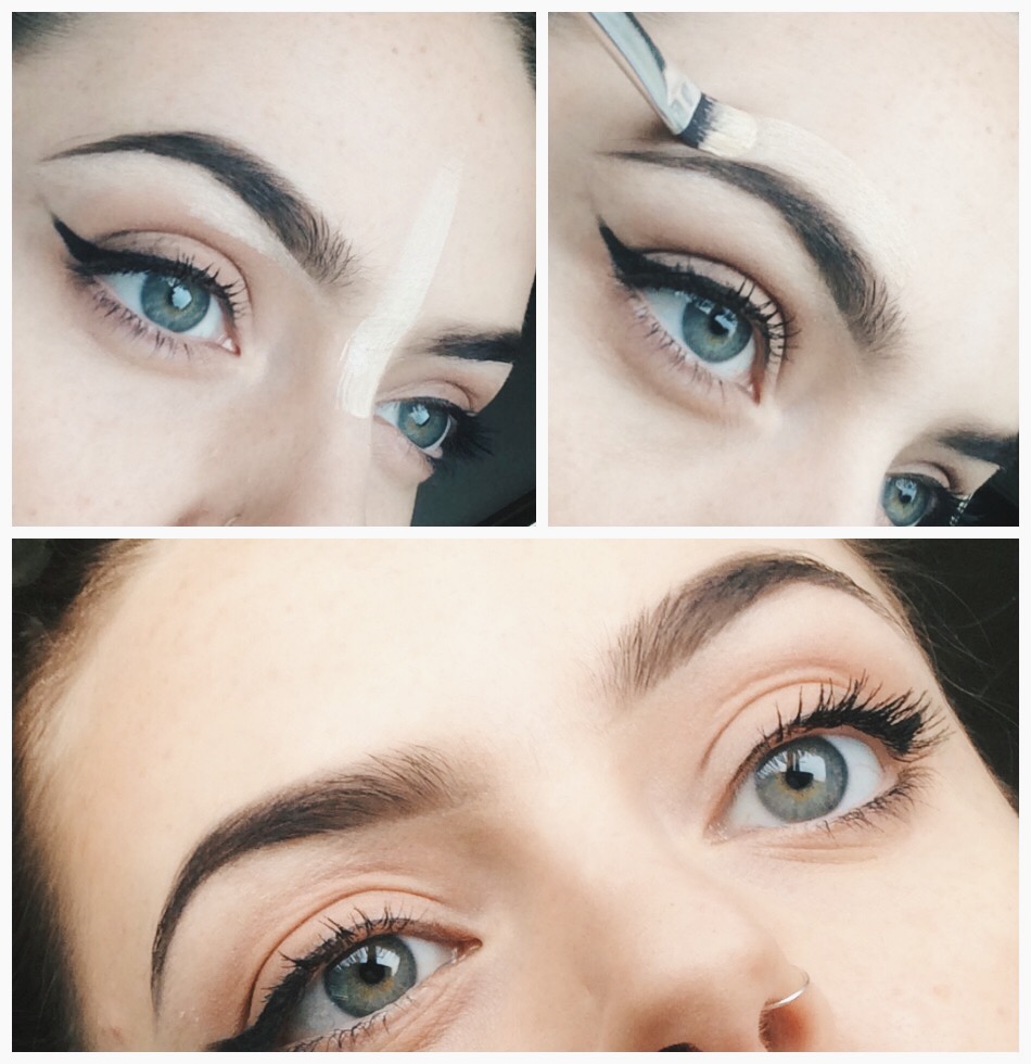 Using concealer to define my eyebrows