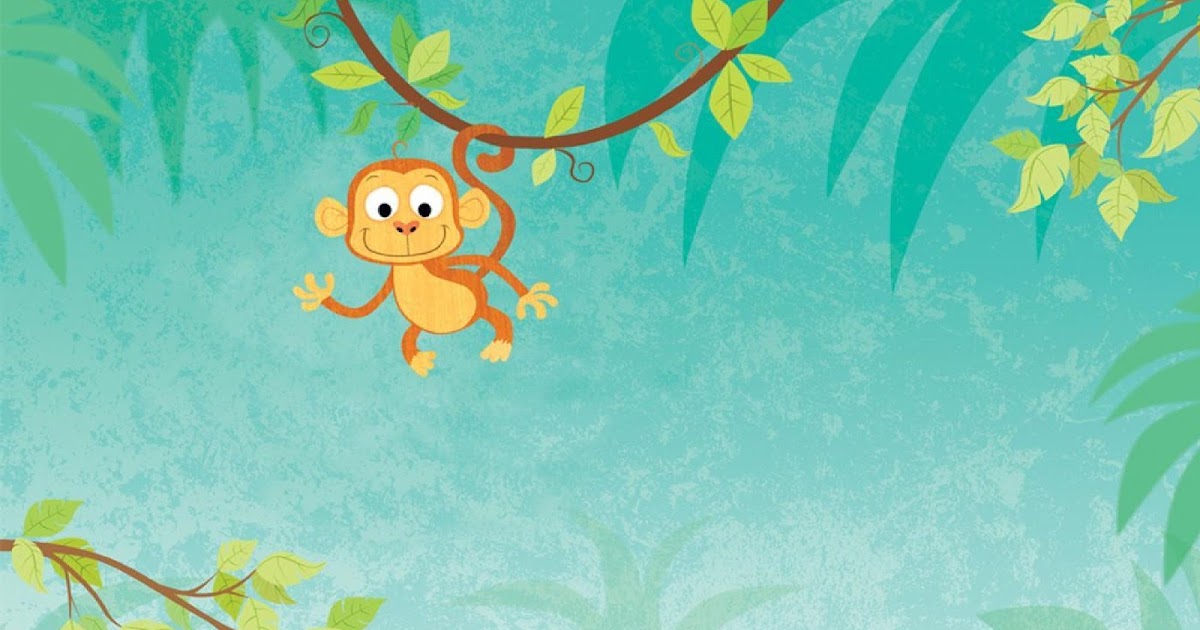 Wallpaper Monyet Bergantung Pohon Gambar Kartun Lucu Keren