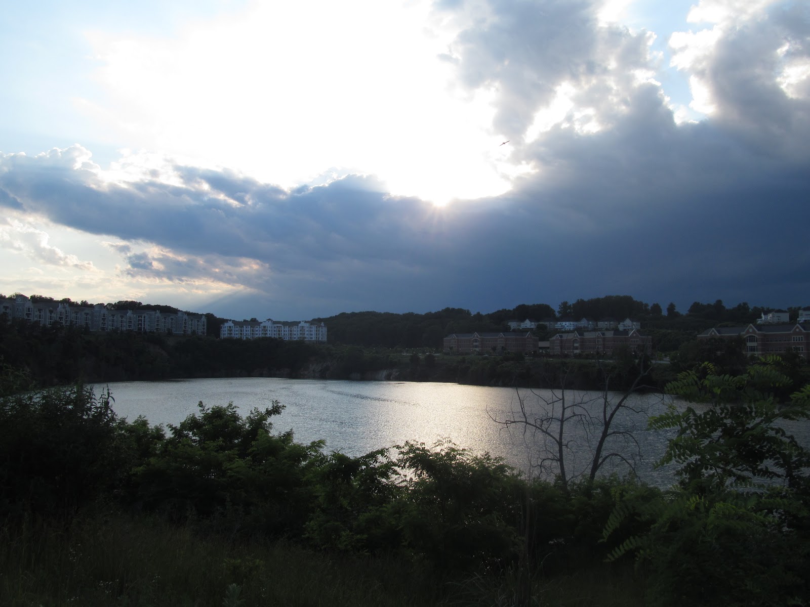 Unicycling in Interesting Places Quarry Lake in Pikesville, MD
