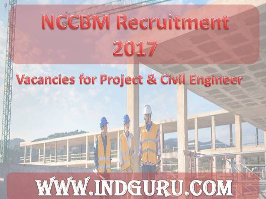 NCCBM Recruitment 2017 NCCBM Recruitment