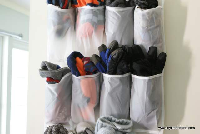 No more mornings spent digging for winter hats, gloves, and scarves! This simple trick for organizing winter gear will save you from the frustration.