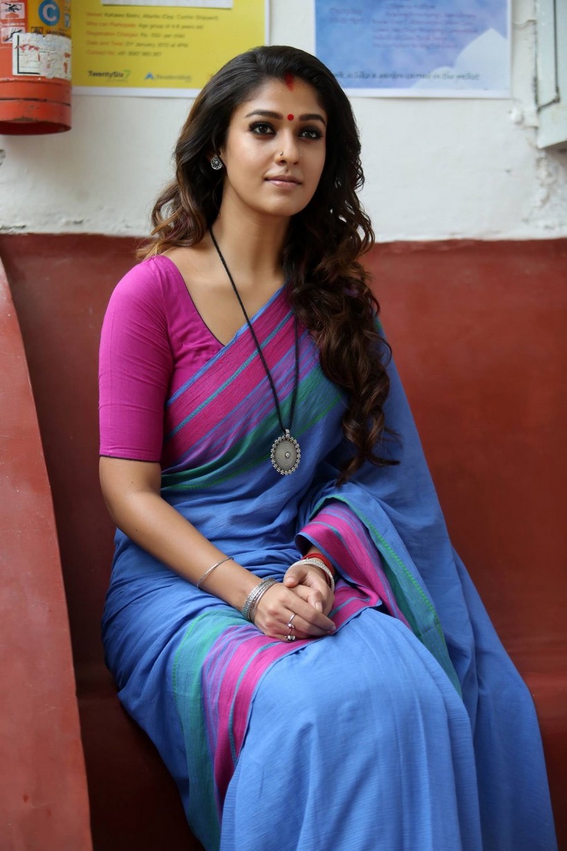 Nayanthara Latest Photos In Saree From Puthiya Niyamam