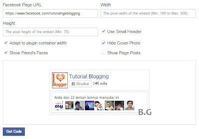 Cara Memasang Widget Facebook Fanspage Like Box pada Blog