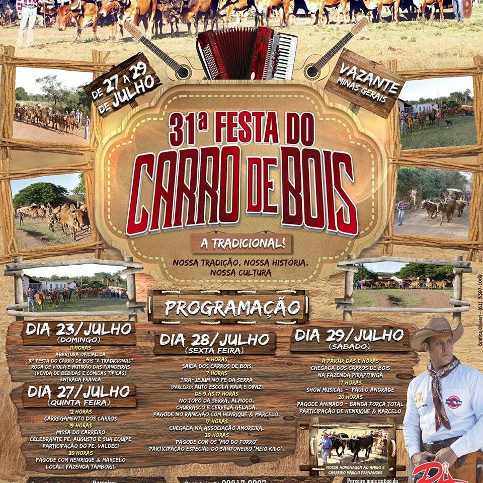 Festas de Carros de Boi e a cultura do sertanejo Festa do Carro de Boi