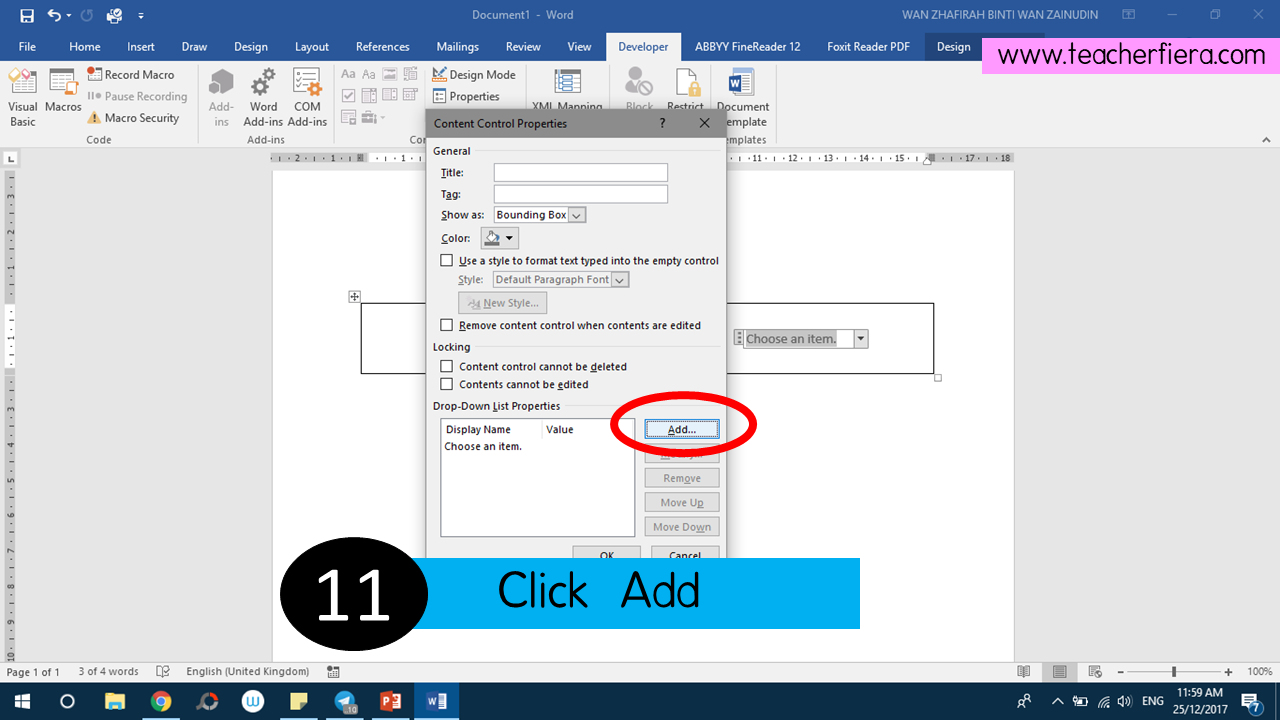 TUTORIAL ON HOW TO ADD DROPDOWN MENU TO YOUR TABLE