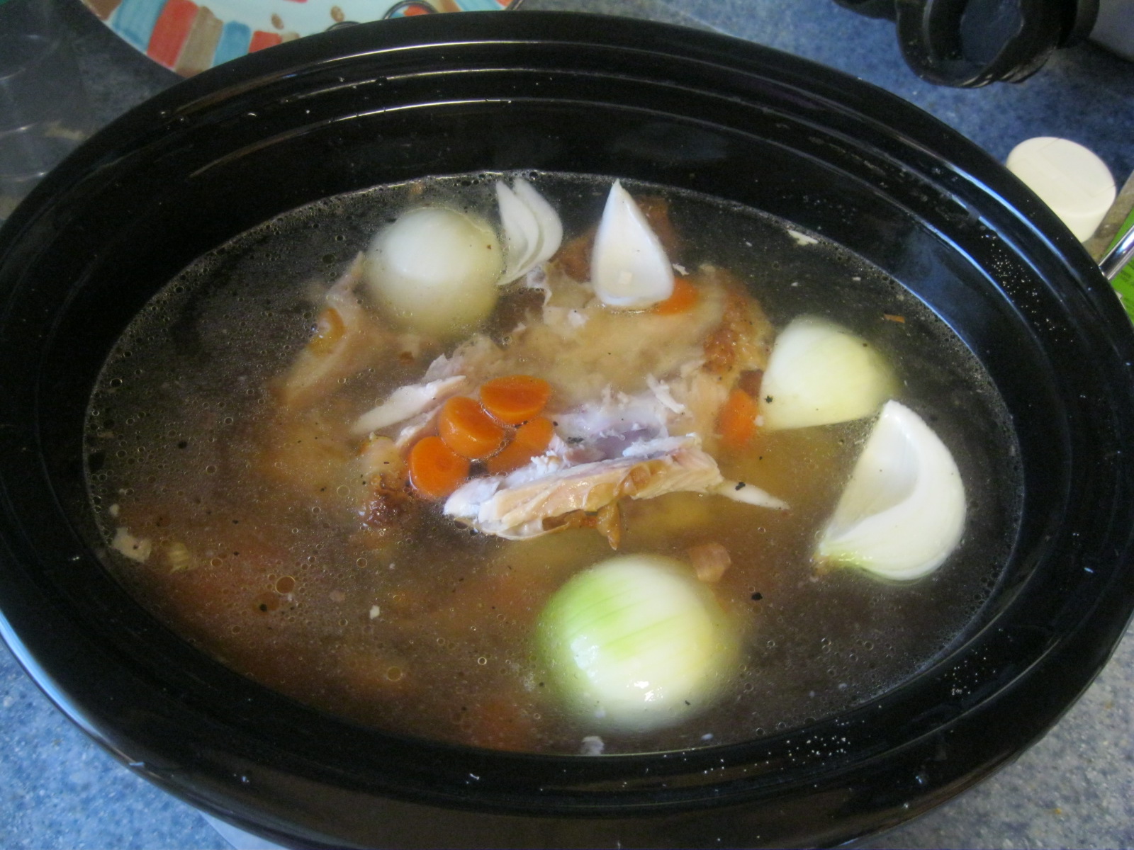 TIP GARDEN Thrifty Chicken Stock from Rotisserie Chicken