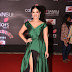 Model Sunny Leone In Green Dress At Star Dust Awards