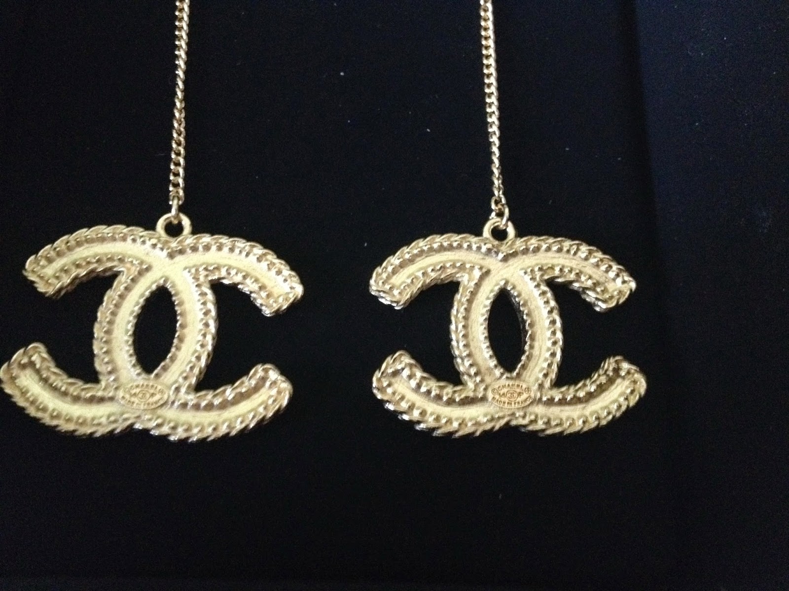 Chanel Earring Review Chanel Earrings LARGE CC LOGO Gold metal