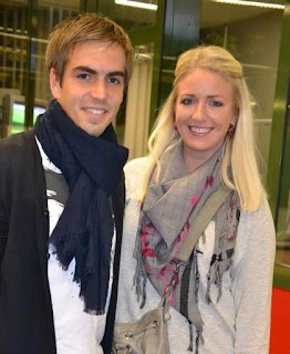 Lahm And His Wife Claudia 