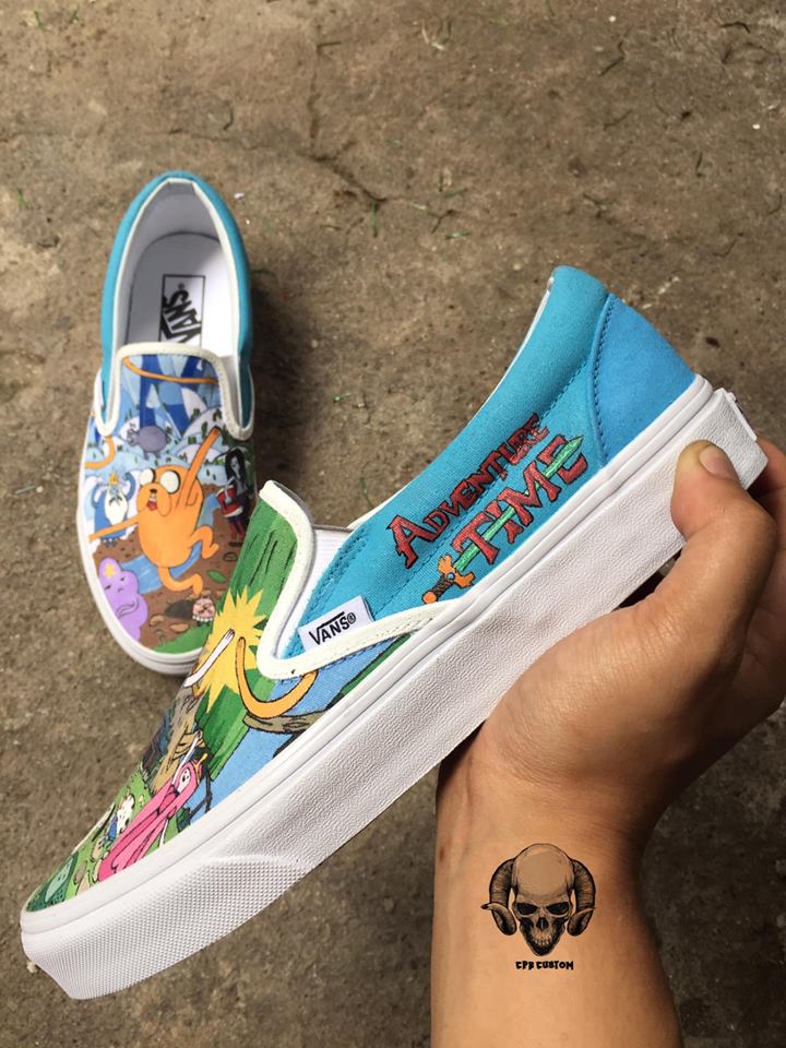 gebrek schandaal Gedeeltelijk Vans Slip-on X Adventure Time Custom by CPB Custom | Skate Shoes PH -  Manila's #1 Skateboarding Shoes Blog | Where to Buy, Deals, Reviews, & More