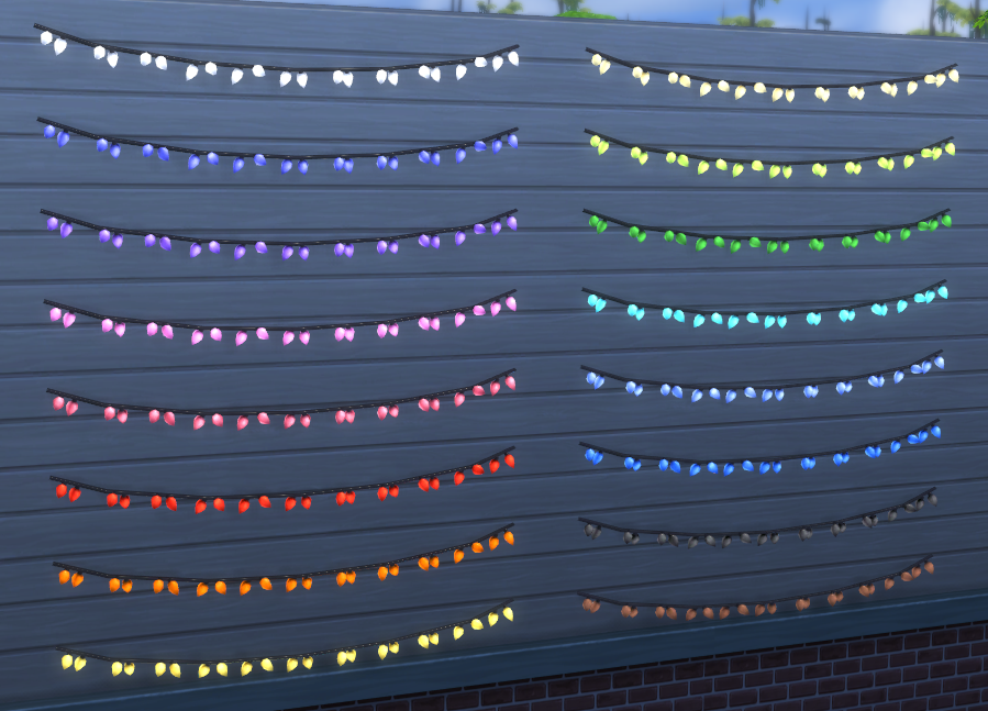 My Sims 4 Blog Bulb String Lights Wall And Ceiling By Brazenlotus