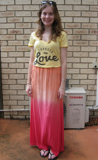 Away From Blue | Aussie Mum Style, Away From The Blue Jeans Rut: Maxi Skirt  Outfits: Brights, Neutrals and Yellow