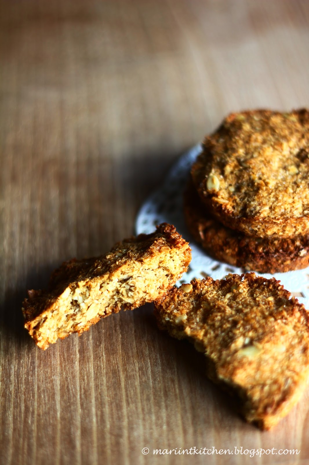 cookies con fiocchi d' avena e cocco  (oat and coconut cookies) 