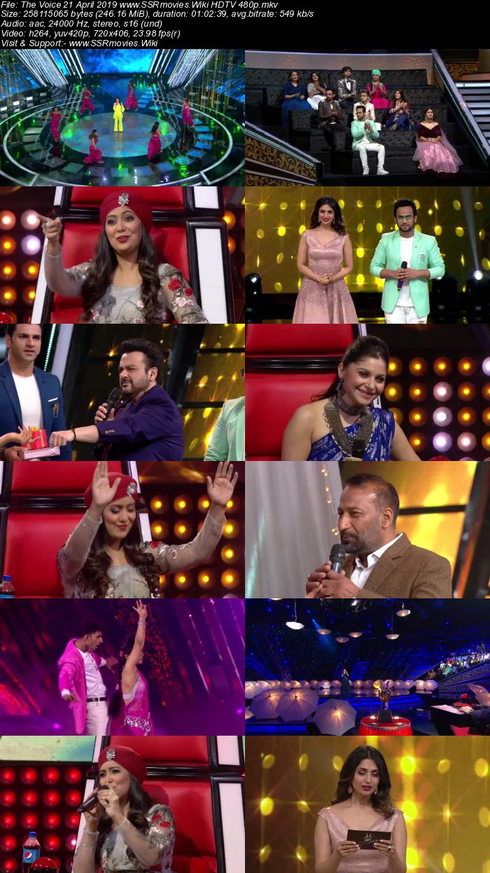 The Voice 21 April 2019 HDTV 480p Full Show Download