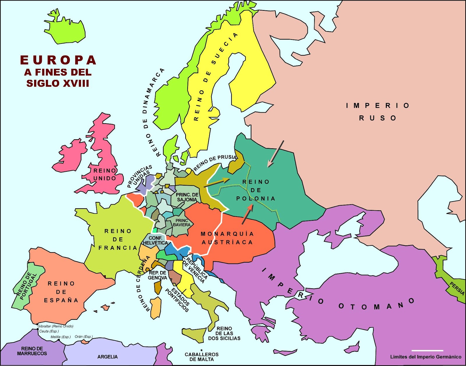 Atlas Histórico Los siglos XVII y XVIII