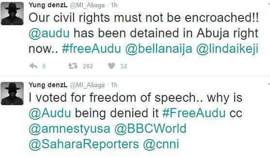 2 Following Audu Maikori's arrest, MI Abaga leads #FreeAudu campaign on social media