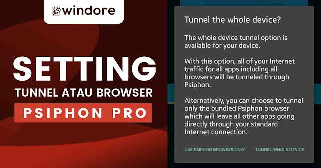 Tunnel atau Browser Terserah anda Menggunakan Psiphon