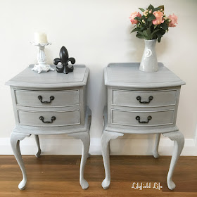 Lime washed french bedside tables Lilyfield life