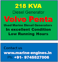 218 KVA diesel generators for sale, Volvo Penta TD100CRC marine diesel generators, used, reconditioned, second hand, Volvo penta engine spare parts