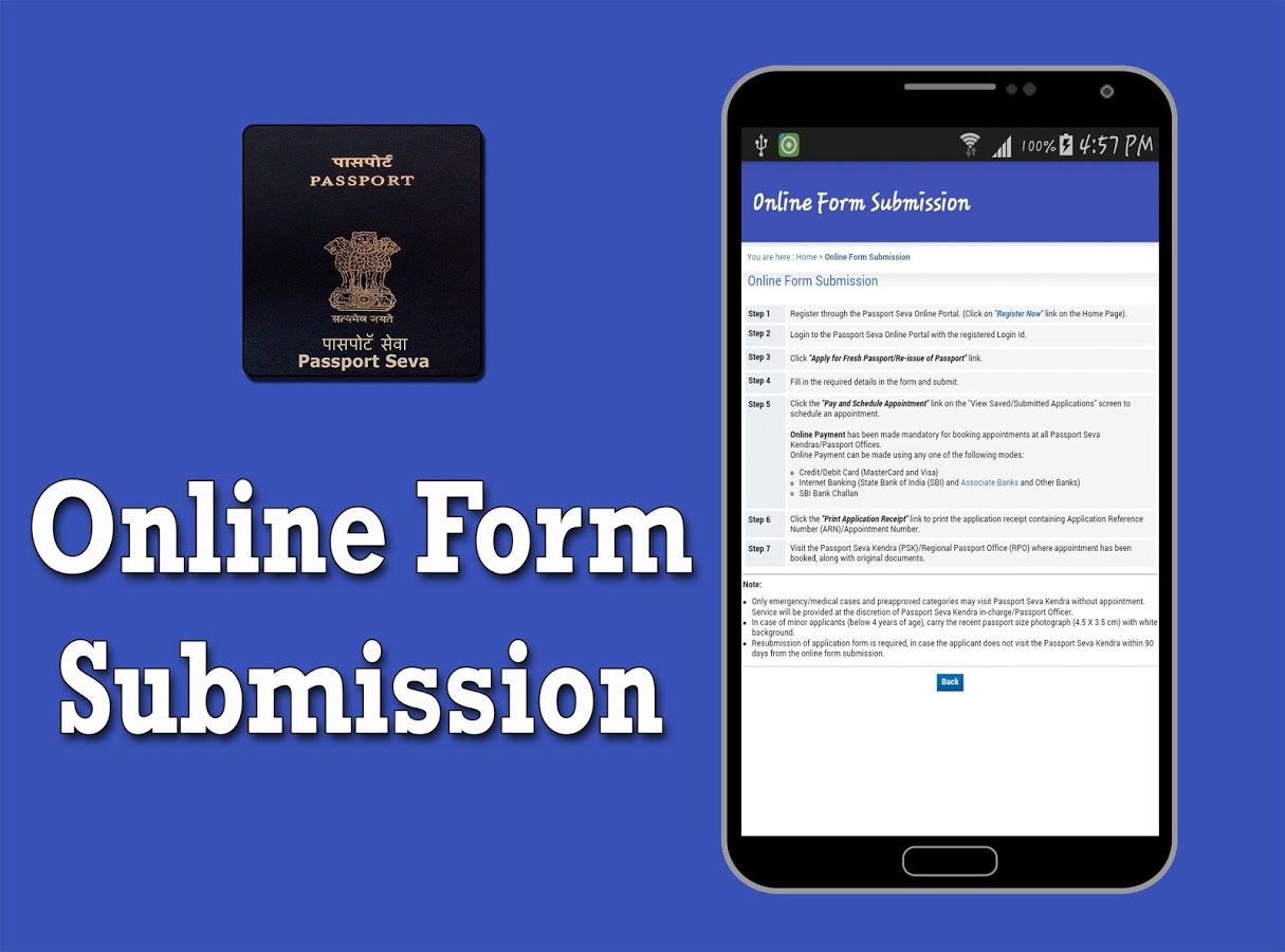 Passport Application Online How To Apply Minor Passport Online In India