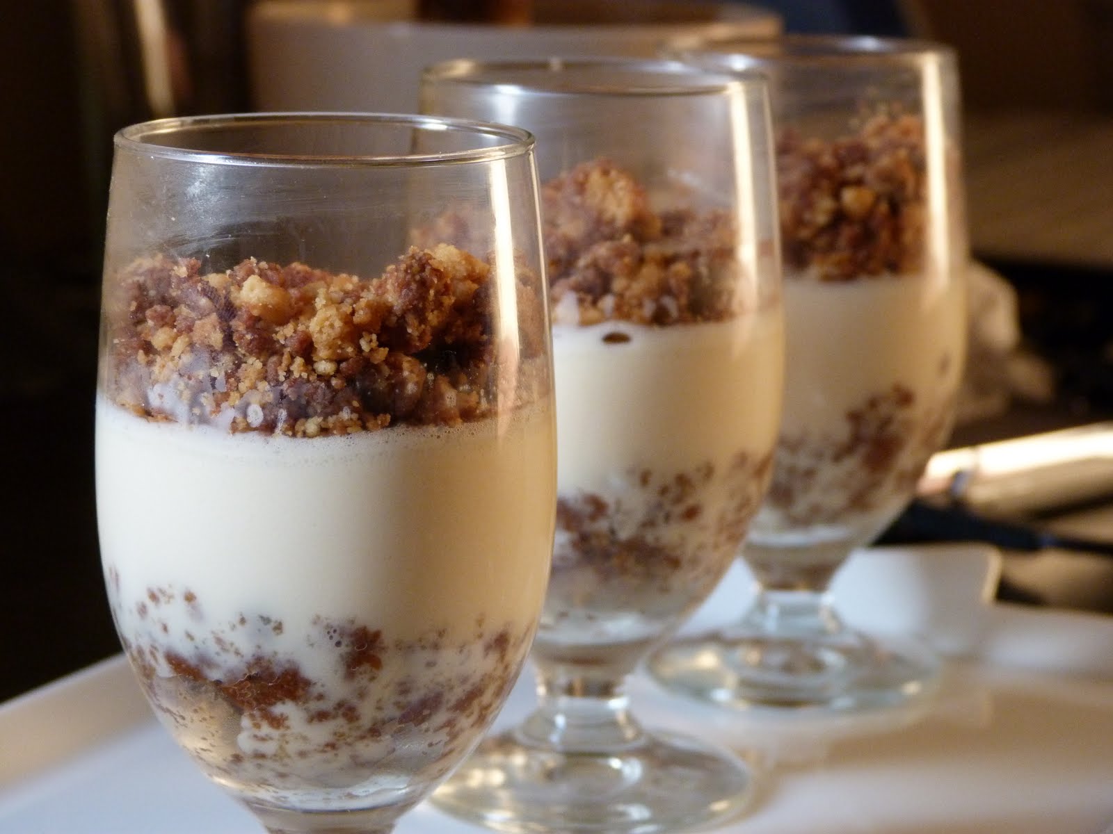 Kitchen & Bakery. Cookies and cream panna cotta