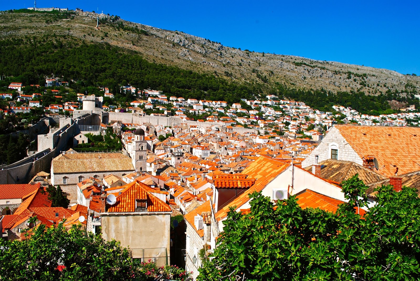 Walking the Old City Walls in Dubrovnik Croatia Walking the Old City Walls in Dubrovnik Croatia
