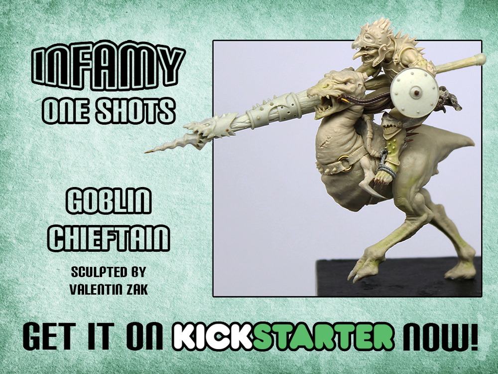 war & rol Kickstarter de Goblins de la mano de Infamy miniatures