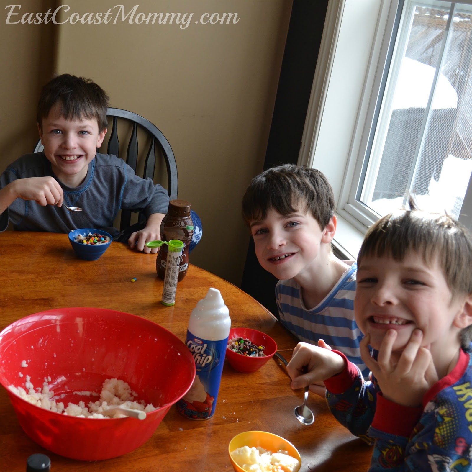 East Coast Mommy Snow Ice Cream with Evaporated Milk