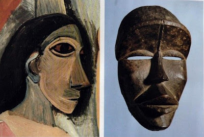 señorita de aviñón máscara