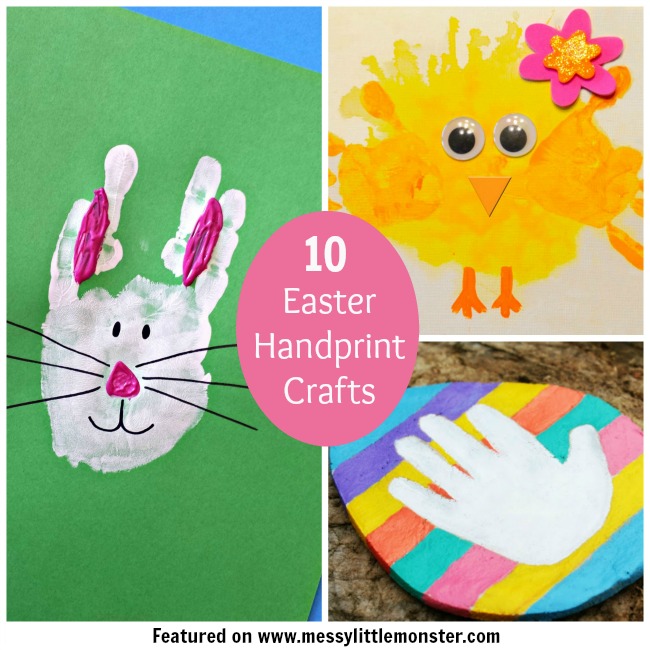 Wall Décor Sunday School Crafts Easter Handprint Handprint DIY craft ...