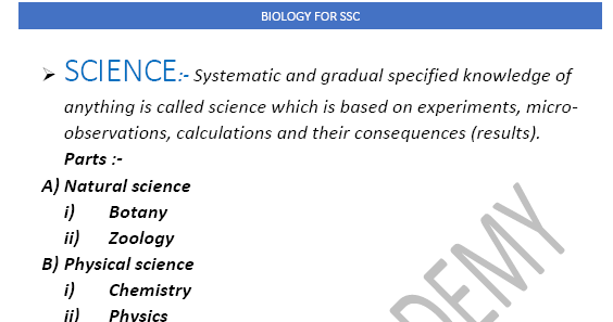Biology Notes in English PDF Download