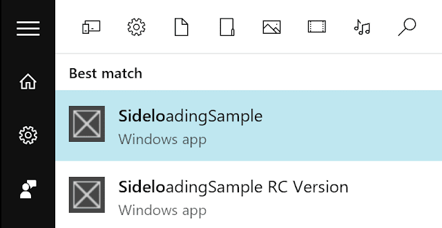 Installed apps with changed name