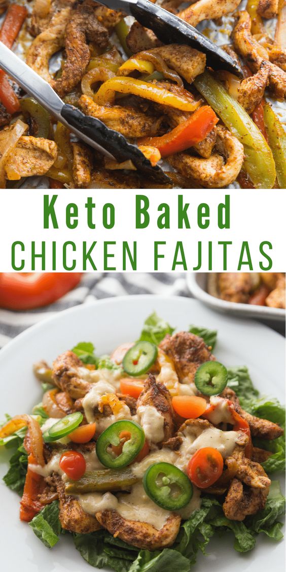 Keto Baked Chicken Fajitas HASANA FOOD