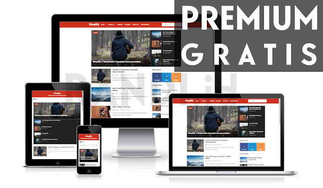 Simplify 2 Red Premium Responsive Blogger Template