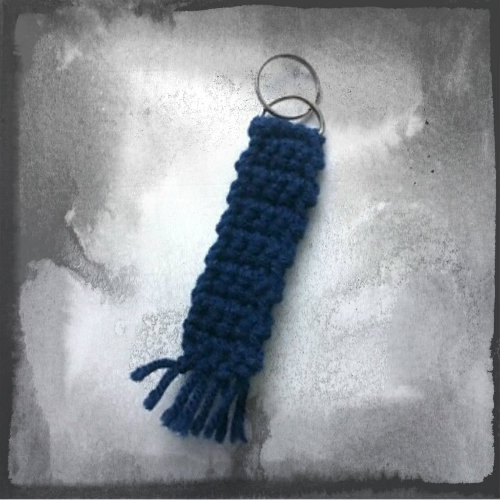 Crochet Sherlock Scarf Keychain