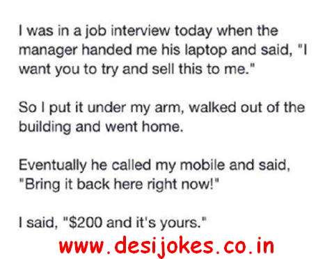A Sales Job Interview | Desi Jokes - Funny Jokes - Hindi Jokes - Whatsapp  Jokes