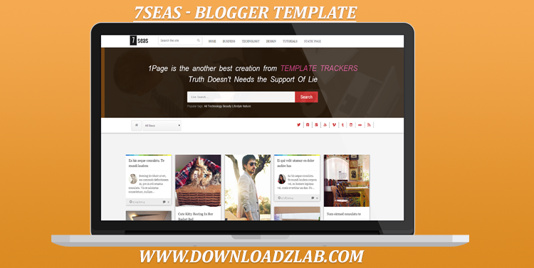 7Seas Blog - Responsive Blogger Template [FREE] 7Seas-Blogger-Template
