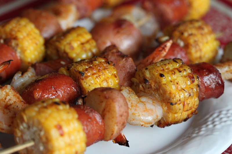 Shrimp Boil Kabobs (Kabob Week Day 5)