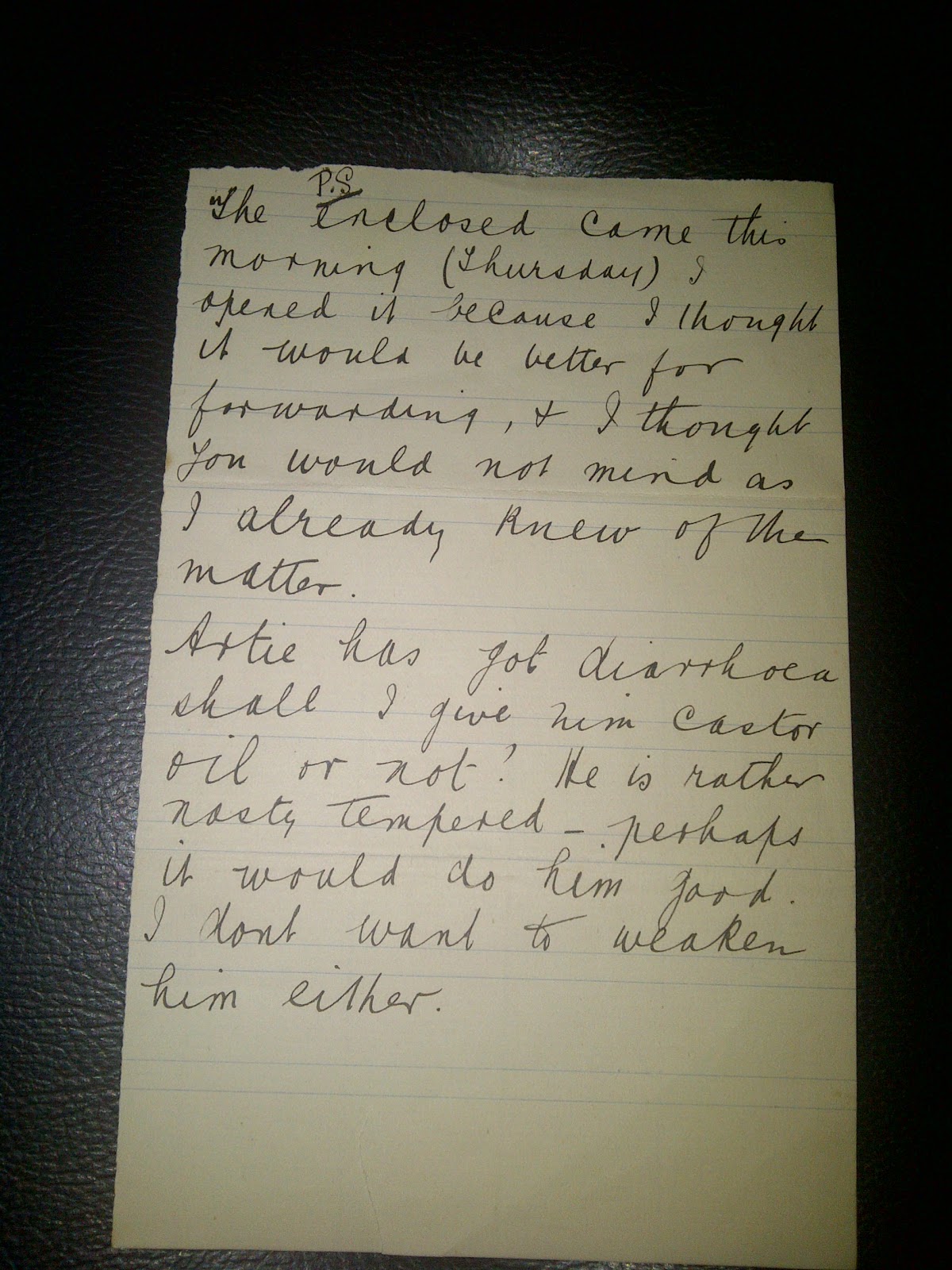Letters from the 1890's: February 2012