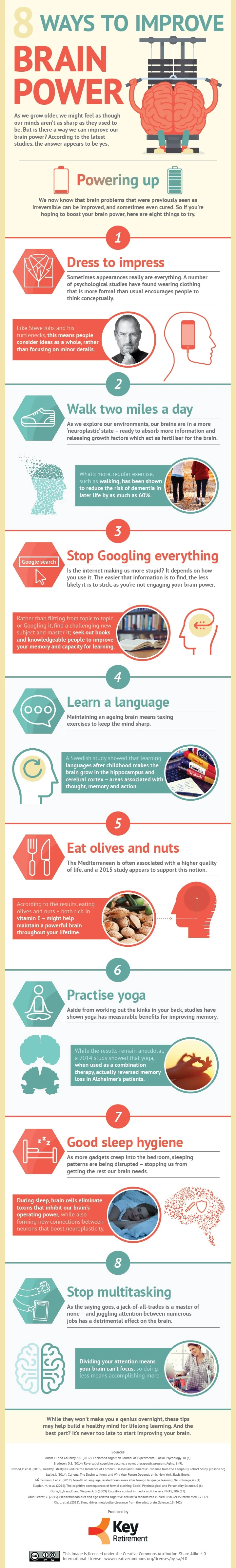 8 Ways to Boost Your Brain Power #Infographic