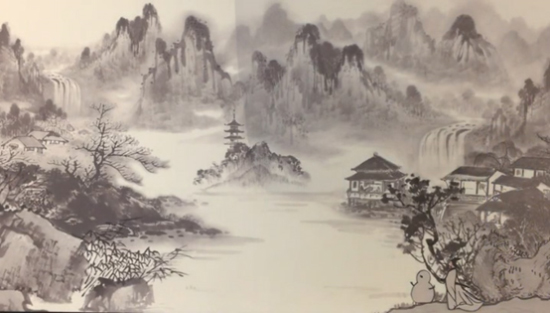 光雕藝術科技『國畫創作』當基材,重新詮釋傳統藝術與現代感!