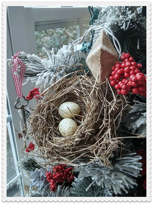 decorate a tree with birds nests!