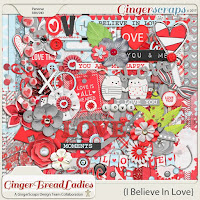 Kit : I Believe In Love by GingerScraps designers