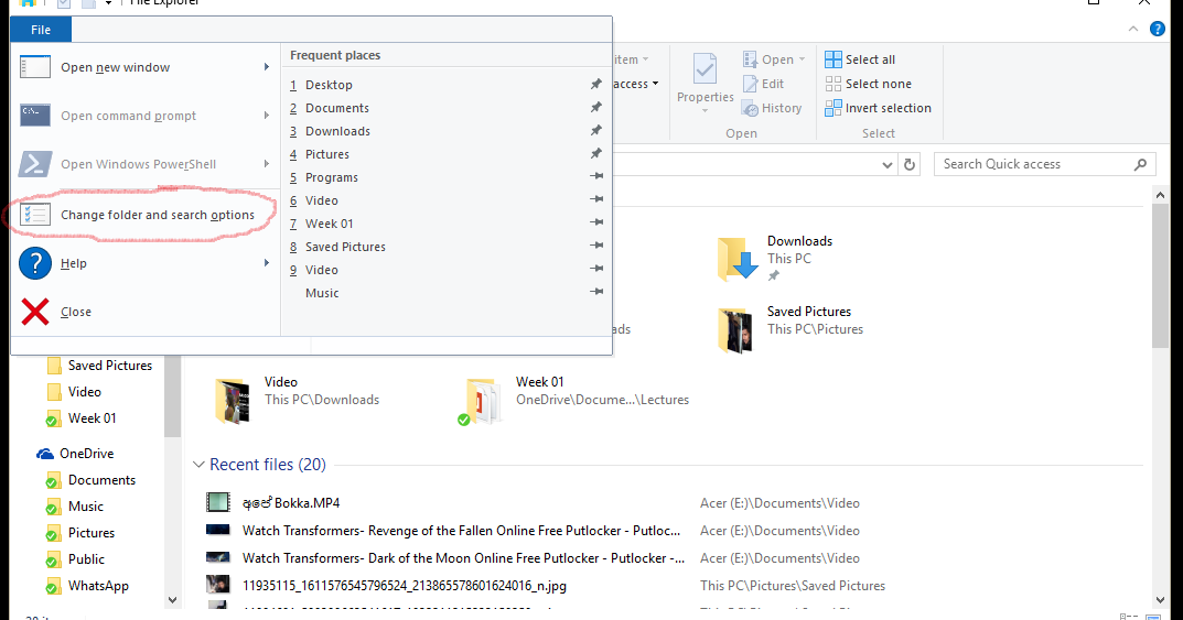 මලින්'sBlogs How to Disable Quick Access in File Explorer on Windows 10