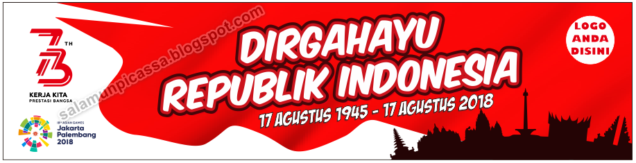 Download Spanduk Banner 17 Agustus 2018 Format Cdr Coreldraw Salamun Picassa