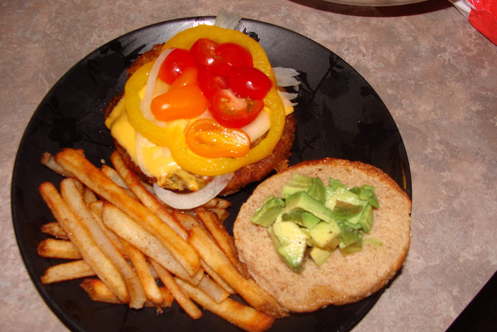 Vegan Diet Veggie Burger for Dinner