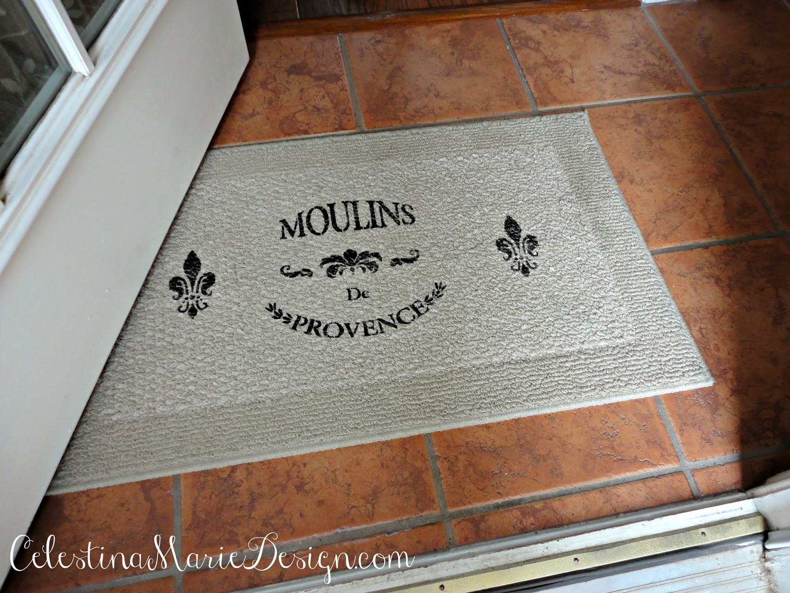 Designing a Stenciled French Rug - Rose Garden Market