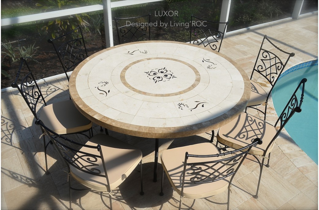 LivingRoc USAThe Blog OUTDOOR STONE PATIO DINING GARDEN TABLES
